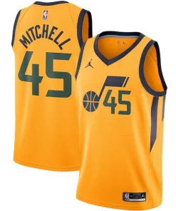Donovan Mitchell Utah Jazz Jordan Brand 2020/21 Swingman Jersey Statement Edition Gold Charming
