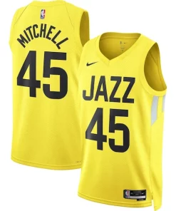 Donovan Mitchell Utah Jazz Nike Unisex Swingman Tendance Jersey Icon Edition Gold