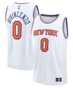 Donte Charming DiVincenzo New York Knicks Fast Break Replica Player Jersey Association Edition White