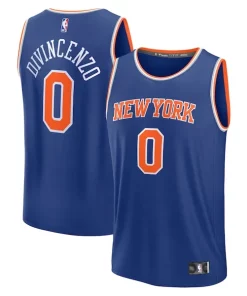 Donte DiVincenzo New Exquisite York Knicks Fast Break Replica Player Jersey Icon Edition Royal