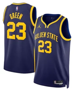 Draymond Green Golden State Warriors Jordan Brand Haut de gamme Unisex Swingman Jersey Statement Edition Navy