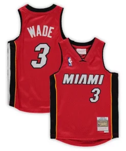 Dwyane Commémoratif Wade Miami Heat Preschool 2005 06 Hardwood Classics Player Jersey Red