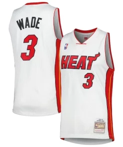 Dwyane Wade Miami Heat 2001/02 Hardwood Exclusif Classics Swingman Jersey White