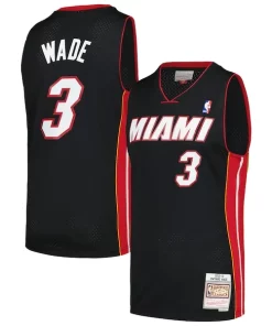 Dwyane Wade Miami Heat 2012/13 Hardwood Classics Swingman Jersey Black Charming