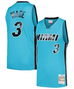 Dwyane Wade Miami Heat Hardwood Classics Bold 2005/06 Tropical Swingman Jersey Blue