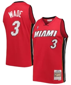Dwyane Wade Miami Heat Hardwood Unique Classics Swingman Jersey Red