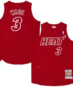 Dwyane Wade Miami Heat Premium 2012 Authentic Player Jersey Scarlet