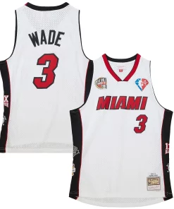 Dwyane Wade Vibrant Miami Heat Unisex Hall of Fame Class of 2023 Throwback Swingman Jersey White