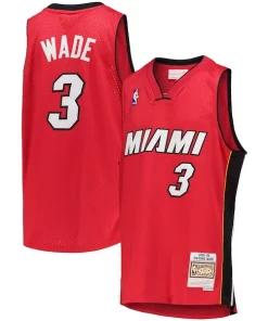 Dwyane Wade Miami Heat Youth 2005/06 Uniques Hardwood Classics Swingman Jersey Red