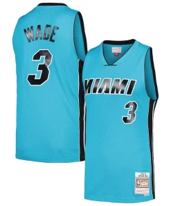 Dwyane Wade Miami Splendide Heat Hardwood Classics 2005/06 Tropical Swingman Jersey Blue