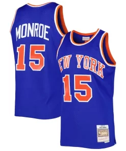 Earl Monroe New York Knicks 2001/02 Hardwood Uniques Classics Swingman Jersey Blue