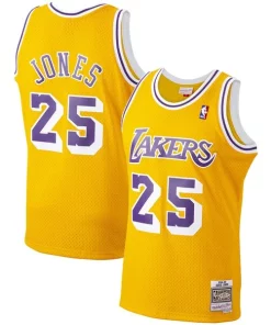 Ed Jones Los Angeles Lakers 1994/95 Hardwood Premium Classics Swingman Jersey Gold