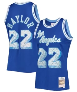 Elgin Baylor Los Angeles Lakers 1996/97 Hardwood Classics NBA 75th Anniversary Diamond Swingman Gracieux Jersey Royal