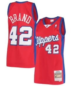 Elton Brand LA Clippers Hardwood Splendide Classics Swingman Jersey Red