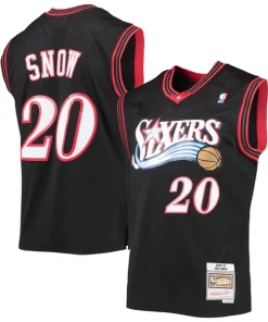 Eric Admirable Snow Philadelphia 76ers 2000/01 Hardwood Classics Swingman Jersey Black