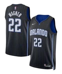 Franz Wagner Orlando Magic Bold Nike Unisex Swingman Jersey Association Edition Black