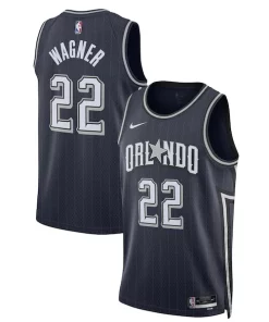 Franz Wagner Orlando Magic Nike Unique Unisex 2023/24 Swingman Jersey Navy City Edition