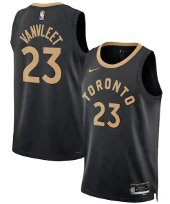 Fred Authentique VanVleet Toronto Raptors Nike Unisex 2022/23 Swingman Jersey City Edition Black
