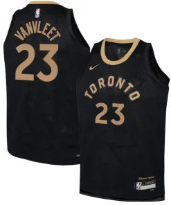 Fred VanVleet Toronto Raptors Nike Youth 2022/23 Swingman Jersey City Dashing Edition Black