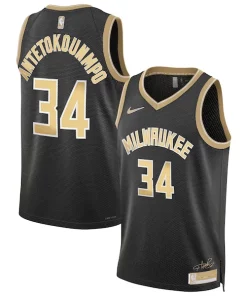 Giannis Antetokounmpo Milwaukee Bucks Nike Unisex Select Series Swingman JerseyBlack Gracieux