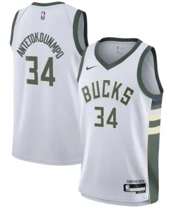 Giannis Antetokounmpo Milwaukee Bucks Nike Youth Swingman Jersey Association Edition Commémoratif White