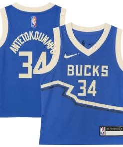Giannis Antetokounmpo Milwaukee Bucks Nike Toddler 2024/25 Swingman Player Jersey City Edition Royal Admirable