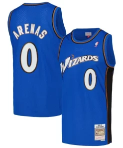 Gilbert Arenas Washington Bold Wizards 2004/05 Hardwood Classics Swingman Jersey Blue