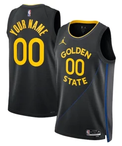 Golden State Gracieux Warriors Jordan Brand Unisex 2024/25 Custom Swingman Jersey Statement Edition Black