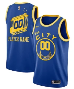 Golden State Warriors Nike 2020/21 Hardwood Classics Swingman Custom Charming Jersey Blue