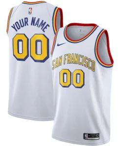 Golden State Warriors Nike Unisex 2019/20 Custom Swingman Jersey White Classic Confortable Edition