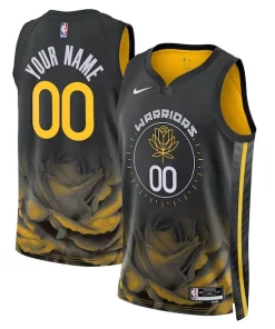 Golden State Warriors Nike Unisex 2022/23 Swingman Custom Jersey City Bold Edition Black
