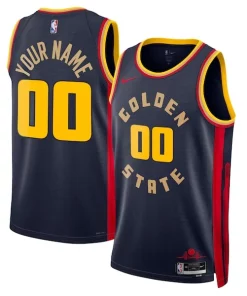 Golden State Warriors Nike Unisex 2024/25 Custom Swingman Exceptionnel Jersey City Edition Navy