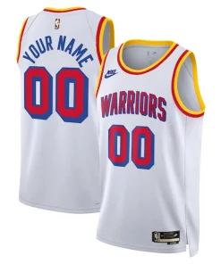 Golden State Warriors Nike Unisex Adult Exquisite Swingman Custom Jersey Classic Edition White
