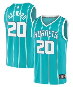 Gordon Hayward Charlotte Hornets 2020/21 Fast Break Replica Player Moderne Jersey Teal Icon Edition