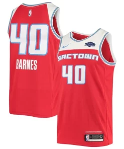 Harrison Barnes Sacramento Kings Nike Swingman Éclatant Jersey Red
