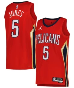 Herbert Jones Distingué New Orleans Pelicans Jordan Brand Unisex Swingman Jersey Statement Edition Red