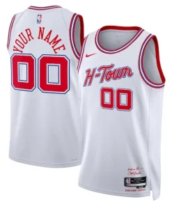 Houston Rockets Nike Commémoratif Unisex 2023/24 Custom Swingman Jersey White City Edition