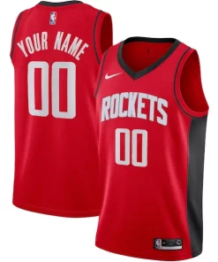 Houston Rockets Nike Haut de gamme Custom Swingman Jersey Icon Edition Red