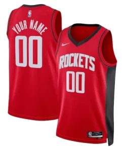 Houston Rockets Nike Unisex Swingman Custom Jersey Red Icon Personalisable Edition