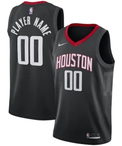 Houston Unique Rockets Nike Swingman Custom Jersey Black Statement Edition
