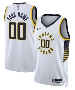 Indiana Éclatant Pacers Nike Unisex Swingman Custom Jersey White Association Edition