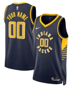 Indiana Pacers Nike Unisex Bold 2022/23 Swingman Custom Jersey Navy Icon Edition
