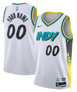 Indiana Pacers Nike Unisex Uniques 2024/25 Custom Swingman Jersey City Edition White