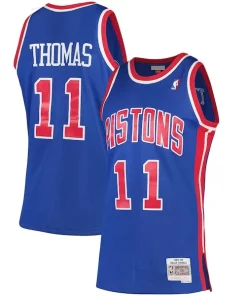 Isiah Thomas Detroit Exclusif Pistons 1988/89 Hardwood Classics Swingman Jersey Blue