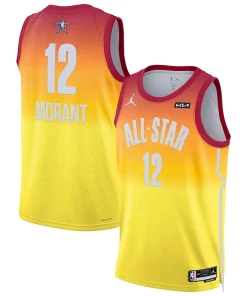 Ja Morant Jordan Brand 2023 NBA Exceptionnel All Star Game Swingman Jersey Orange