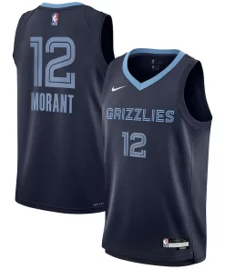 Ja Morant Luxueux Memphis Grizzlies Nike Youth Swingman Jersey Icon Edition Navy