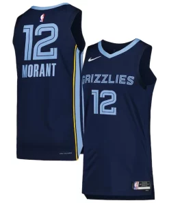 Ja Morant Memphis Grizzlies Nike Authentic Jersey Association Edition Sophistiqué Navy