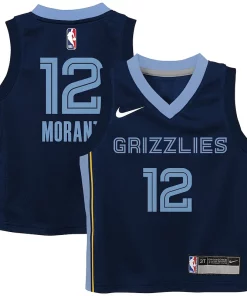 Ja Morant Memphis Grizzlies Nike Preschool Luxueux Swingman Player Jersey Icon Edition Navy