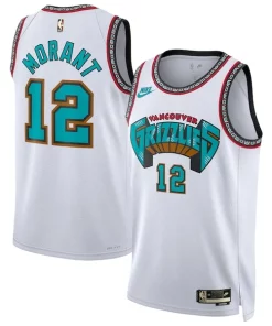 Ja Morant Memphis Grizzlies Nike Unisex 2024/25 Swingman Admirable Jersey White Classic Edition