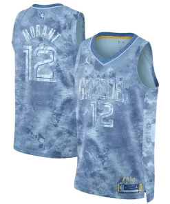 Ja Morant Memphis Grizzlies Nike Unisex Select Series Swingman Jersey Exclusif Light Blue